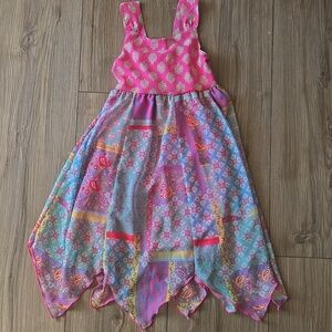 Blueberi Boulevard Hankerchief-hem Dress